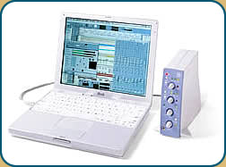 miláček iBook Apple Macintosh a Digidesign M-box - nerozlučná dvojice mbox ibook